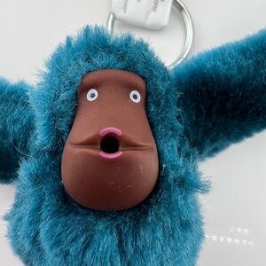 Kipling Blue Monkey Keychain